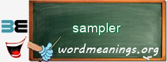 WordMeaning blackboard for sampler